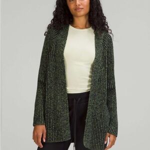 Lululemon BNWT Green Ribbed Women's Sweater
